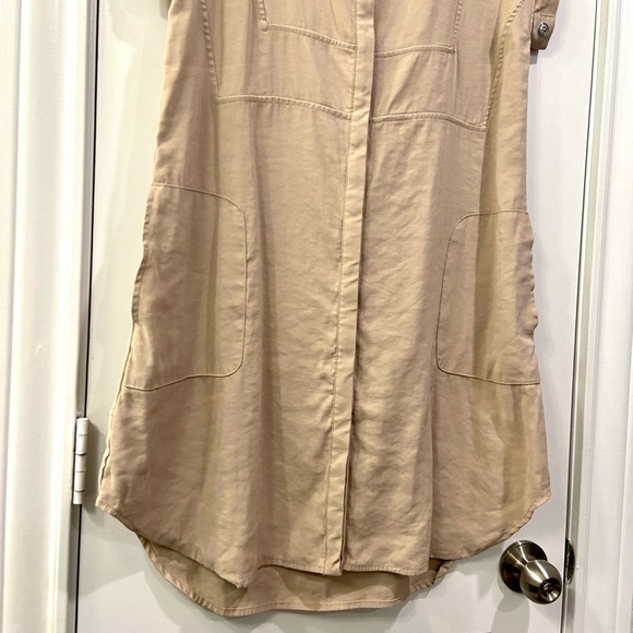 AMS PURE khaki Dolman Sleeve Button Down Dress - Picture 5 of 11